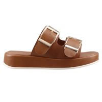 Sandalia Aria By Eh! 2003 Sintética Camel Dama