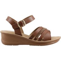 Sandalia Casual Nomadas 24527 Sintético Tan Dama